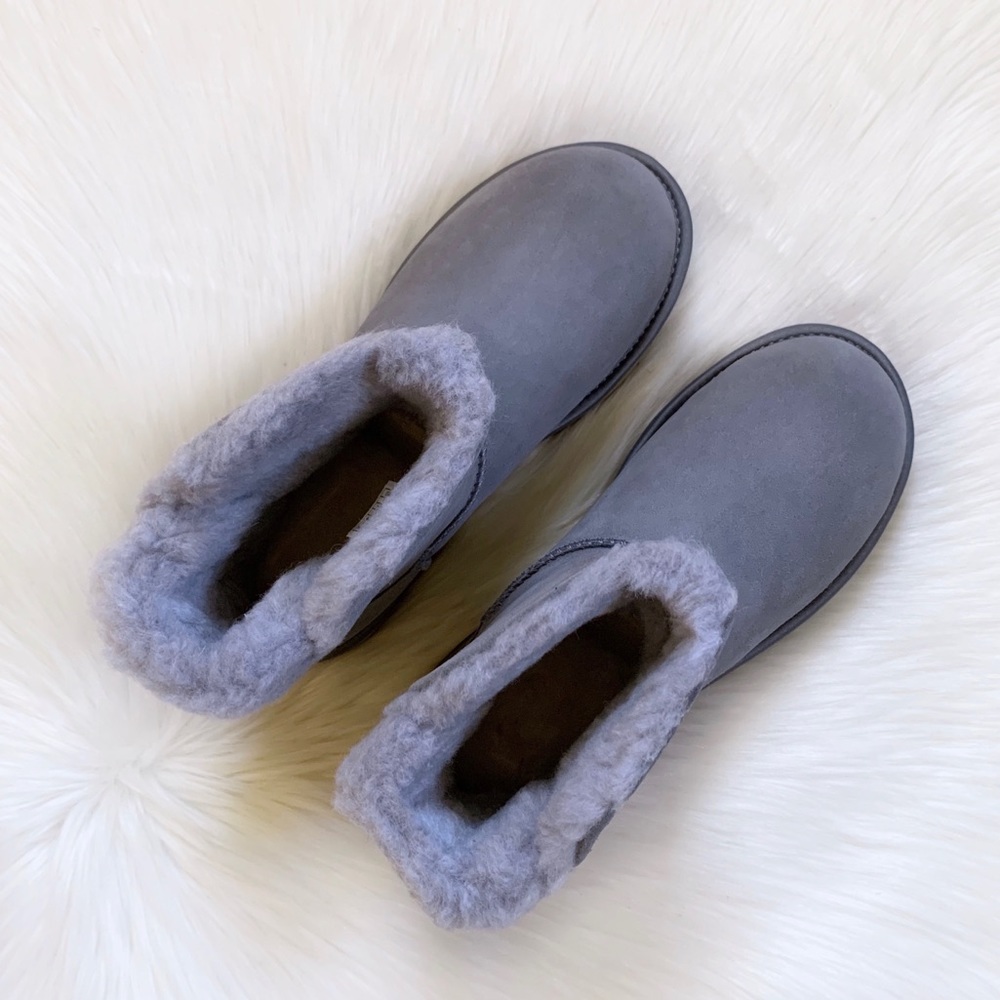 UGG Classic Bling Mini Grey Boots - Picture 4 of 6